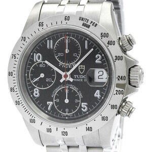 TUDOR Chrono Time Prince Date Tiger Steel Mens Watch 79280 Polished